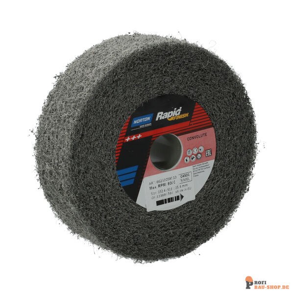 nortonschleifmittel/NORTON_schleifmittel_66261058510 Convolute Wheels Norton-Clean_Finish-152.4x50.80x25.4_MED_139465